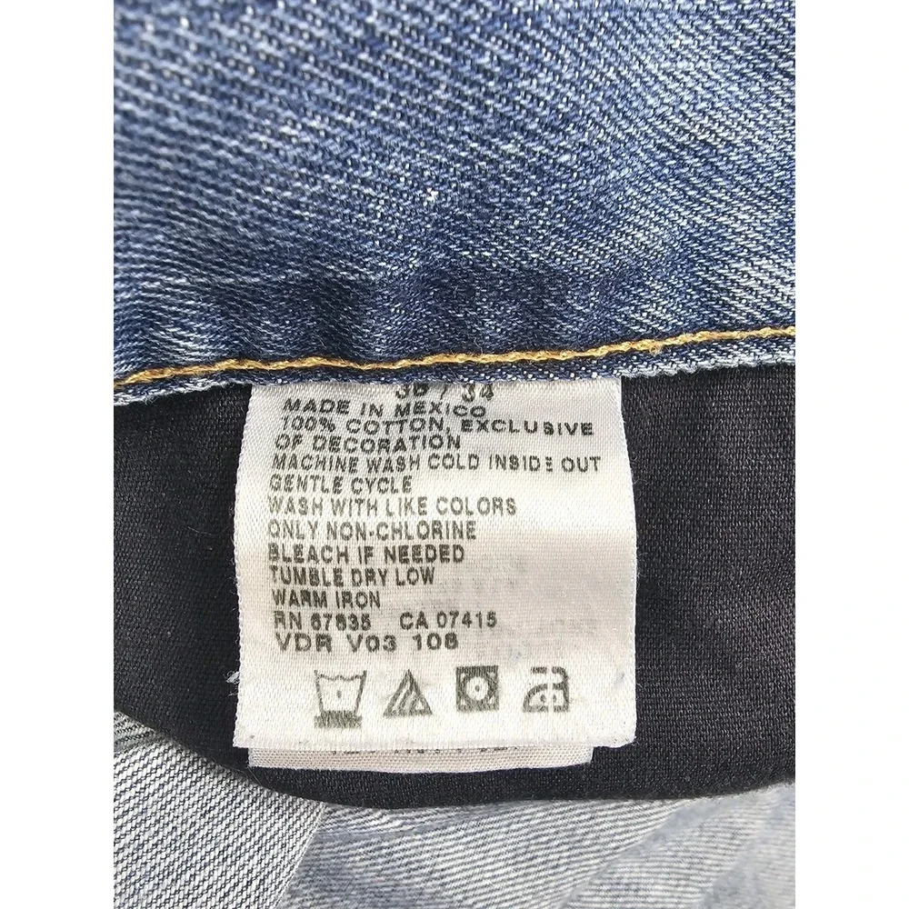 Nautica Jeans Co. Relaxed Fit Jeans Men's 36x334 Medium Wash 100% Cotton